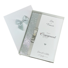 Load image into Gallery viewer, Son & Fiancée Engagement Card - Luxury Greeting Card Personalised - Colour Choice - LB87