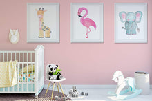 Load image into Gallery viewer, Set Of 3 Watercolour Wildlife Zoo Animal A4 Prints Picture - 26 Animals To Choose From