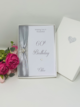 Load image into Gallery viewer, 60th Birthday Card - Personalised Luxury Greeting Card