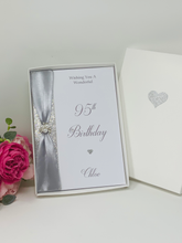Load image into Gallery viewer, 95th Birthday Card - Personalised Luxury Greeting Card