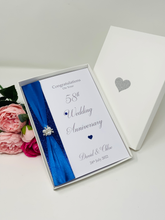 Load image into Gallery viewer, 58th Wedding Anniversary Card - Faith & Hope 58 Year Fifty Eighth Anniversary Luxury Greeting Personalised