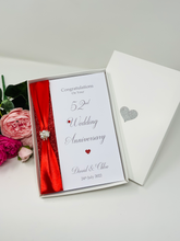 Load image into Gallery viewer, 52nd Wedding Anniversary Card - Bath Spa 52 Year Fifty Second Anniversary Luxury Greeting Personalised
