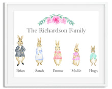 Load image into Gallery viewer, Peter Rabbit Family Watercolour - Design 1
