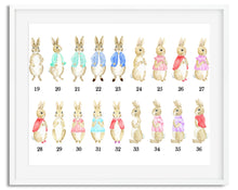 Load image into Gallery viewer, Peter Rabbit Family Watercolour - Design 1