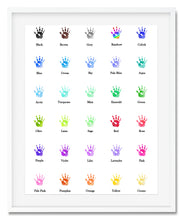 Load image into Gallery viewer, Hand Print Family Personalised Watercolour Print