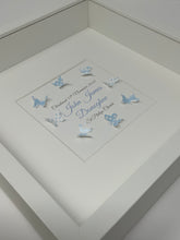 Load image into Gallery viewer, Christening Butterfly Frame - Blue