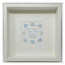 Load image into Gallery viewer, Christening Elephants Frame - Blue
