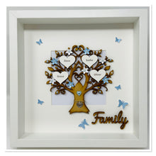 Load image into Gallery viewer, Family Tree Frame - Blue Classic