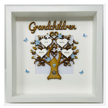 Load image into Gallery viewer, Grandchildren Family Tree Frame - Blue Classic