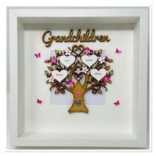 Load image into Gallery viewer, Grandchildren Family Tree Frame - Pink Classic