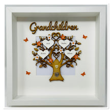 Load image into Gallery viewer, Grandchildren Family Tree Frame - Orange - Classic