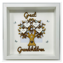 Load image into Gallery viewer, Great Grandchildren Family Tree Frame - Grey Classic