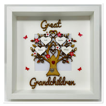 Load image into Gallery viewer, Great Grandchildren Family Tree Frame - Red Classic