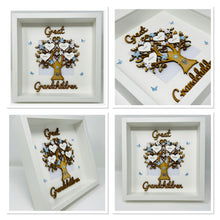 Load image into Gallery viewer, Great Grandchildren Family Tree Frame - Blue Classic