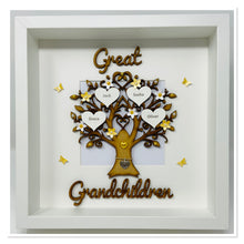 Load image into Gallery viewer, Great Grandchildren Family Tree Frame - Yellow Classic