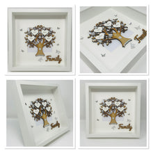 Load image into Gallery viewer, Family Tree Frame - Silver Glitter Classic