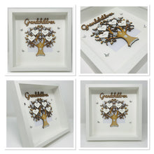 Load image into Gallery viewer, Grandchildren Family Tree Frame - Silver Glitter Classic