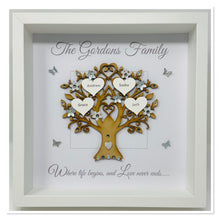Load image into Gallery viewer, Family Tree Frame - Grey & Silver Glitter - Contemporary