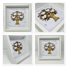 Load image into Gallery viewer, Family Tree Frame - Pale Pink & Silver Glitter - Contemporary