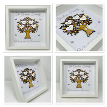 Load image into Gallery viewer, Family Tree Frame - Lilac & Silver Glitter - Contemporary