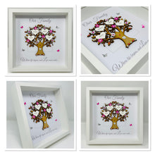 Load image into Gallery viewer, Family Tree Frame - Bright Pink & Silver Glitter 'Our Family' - Contemporary