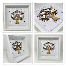 Load image into Gallery viewer, Family Tree Frame - Royal Blue & Silver Glitter 'Our Family' - Contemporary
