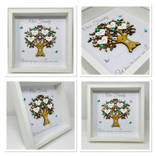Load image into Gallery viewer, Family Tree Frame - Green & Silver Glitter 'Our Family' - Contemporary