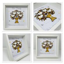 Load image into Gallery viewer, Family Tree Frame - Yellow & Silver Glitter 'Our Family' - Contemporary