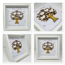 Load image into Gallery viewer, Family Tree Frame - Pale Pink & Silver Glitter 'Our Family' - Contemporary
