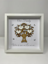 Load image into Gallery viewer, Family Tree Frame - Grey & Silver Glitter 'Our Family' - Contemporary