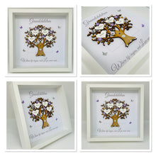 Load image into Gallery viewer, Grandchildren Family Tree Frame - Lilac & Silver Glitter - Contemporary