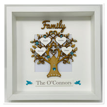 Load image into Gallery viewer, Family Tree Frame Turquoise Gem Birds