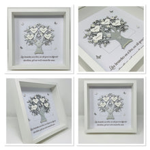 Load image into Gallery viewer, Quote 'Branches On A Tree' Family Tree Frame - Silver Metallic
