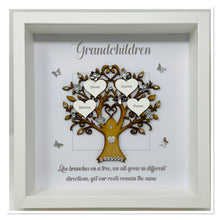 Load image into Gallery viewer, Grandchildren Quote Family Tree Frame