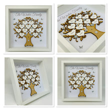 Load image into Gallery viewer, Family Tree Frame - Grey & Silver Glitter - Large Contemporary