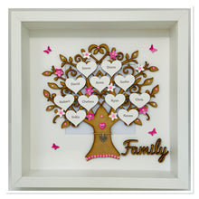 Load image into Gallery viewer, Large Family Tree Frame - Pink Classic