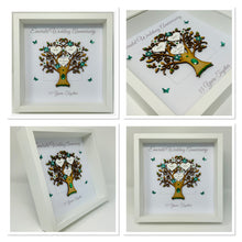 Load image into Gallery viewer, 55th Emerald 55 Years Wedding Anniversary Frame - Message