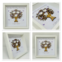 Load image into Gallery viewer, 33rd Amethyst 33 Years Wedding Anniversary Frame - Message