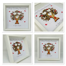 Load image into Gallery viewer, 40th Ruby 40 Years Wedding Anniversary Frame - Message