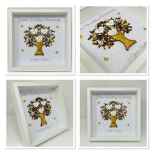 Load image into Gallery viewer, 50th Golden 50 Years Wedding Anniversary Frame - Message