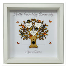 Load image into Gallery viewer, 3rd Leather 3 Years Wedding Anniversary Frame - Message