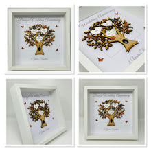 Load image into Gallery viewer, 8th Bronze 8 Years Wedding Anniversary Frame - Message