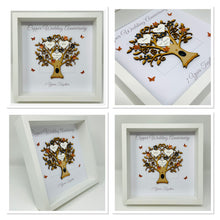 Load image into Gallery viewer, 7th Copper 7 Years Wedding Anniversary Frame - Message