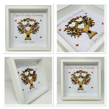 Load image into Gallery viewer, 22nd Copper 22 Years Wedding Anniversary Frame - Message
