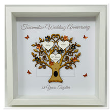 Load image into Gallery viewer, 38th Tourmaline 38 Years Wedding Anniversary Frame - Message