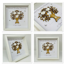 Load image into Gallery viewer, 37th Alabaster 37 Years Wedding Anniversary Frame - Message