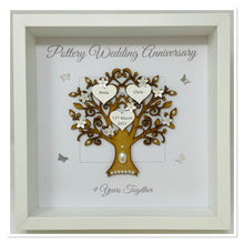 Load image into Gallery viewer, 9th Pottery 9 Years Wedding Anniversary Frame - Message