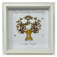 Load image into Gallery viewer, 20th China 20 Years Wedding Anniversary Frame - Message