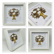 Load image into Gallery viewer, 4th Linen 4 Years Wedding Anniversary Frame - Message