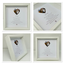 Load image into Gallery viewer, Pet Animal 'Paw Prints On My Heart' Photograph Frame
